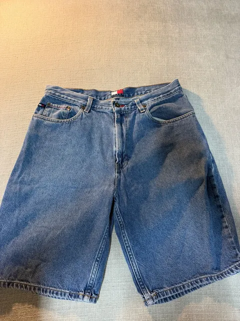 Tommy Hilfiger Denim Shorts Size 34 Blue 90s Vintage