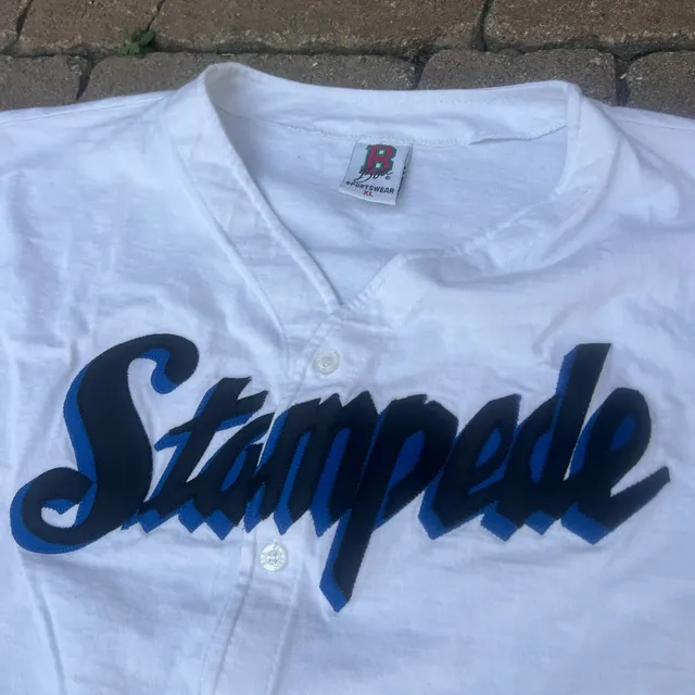 RARE Boa Classic Sportswear San Bernardino Stampede Baseball Jersey XL White
