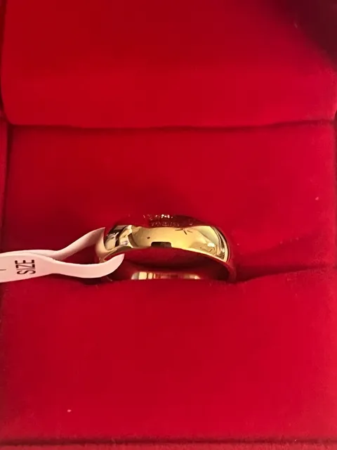14K GF Gold Filled 4mm Band Ring Size 7