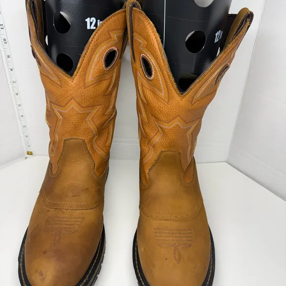 Rocky Men's Branson Saddle Roper Waterproof Western Boots Size 14 W P22715