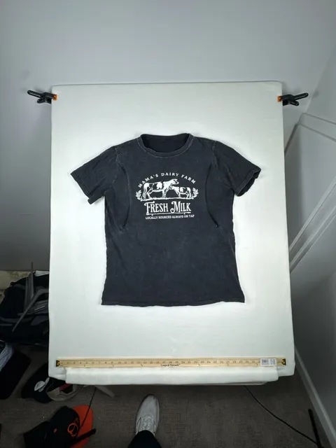 All Things Mama Designs Mama's Dairy Farm Nursing Tee Size XL Black