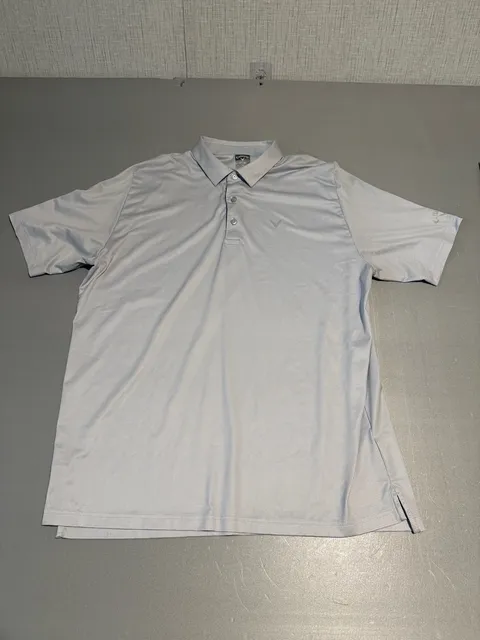 Men's 2XL Callaway Opti-Dri Performance Quarry Gray Golf Polo Shirt