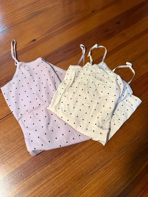 Ann Taylor Camisole Size M Lavendar, Ivory Diamond Dot Cami Lot of 2.