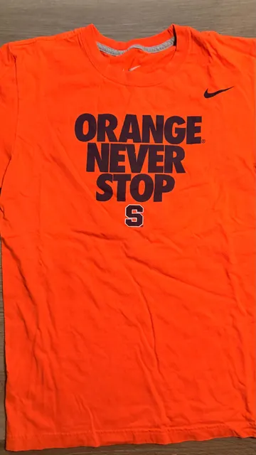 Nike Syracuse Orange Never Stop T-Shirt Orange