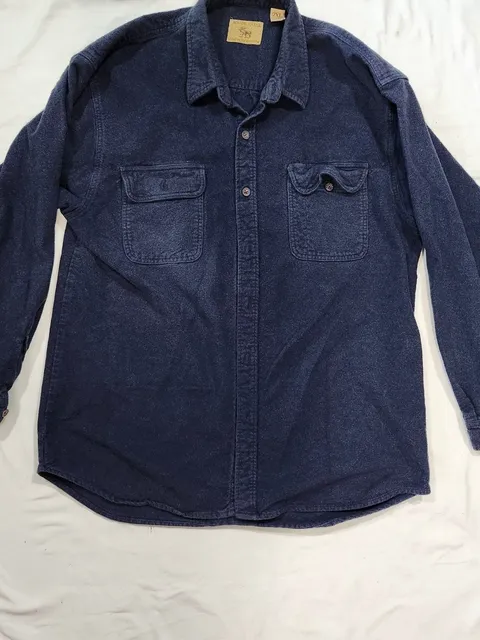 Moose Creek Flannel Long Sleeve Shirt Size 2XL Blue