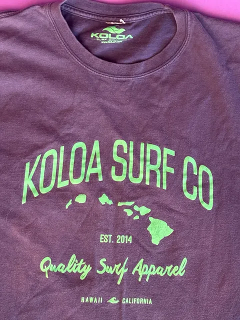 Koloa Surf Co Long Sleeve Logo T-Shirt Burgundy