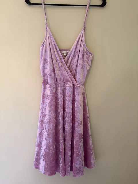 Love Fire Velvet Dress Size M/M Pink