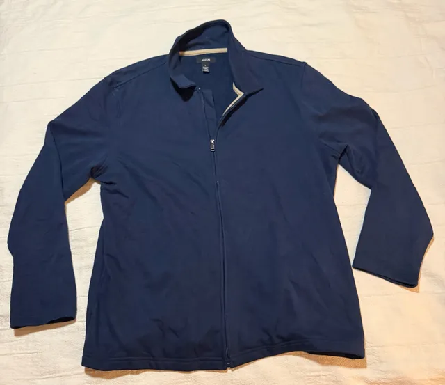 Alfani Full Zip Jacket Size L Blue
