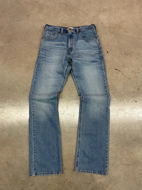 Levi Strauss Signature Bootcut Jeans Size W32 L34 Blue Denim