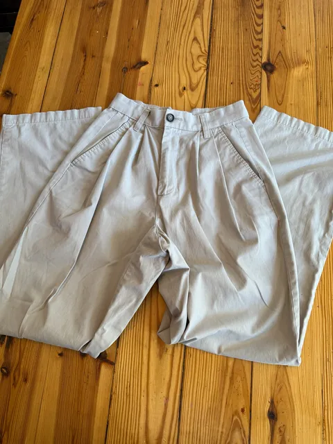 Croft & Barrow Classic Fit Khaki Pleated Trousers Pants