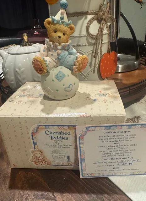 Cherished Teddies Wally You Are The Tops With Me Clown Figurine #103934