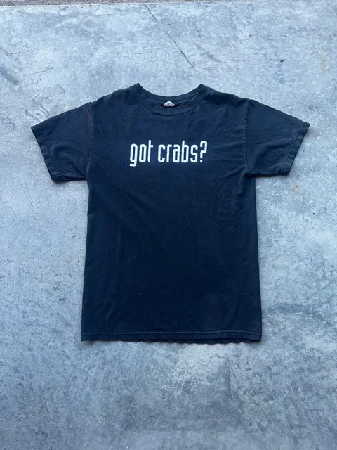 Alstyle Joe's Crab Shack Got Crabs T-Shirt Size S Black Graphic Tee