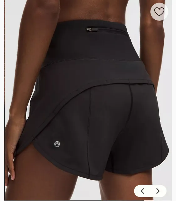 123 Lululemon Speed Up HR Short 4" *Lined Black Size 18 *SOLD OUT