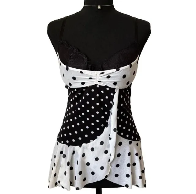 Victoria's Secret Polka Dot Babydoll Camisole Top