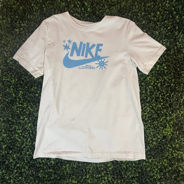 Nike Graphic T-Shirt White Blue