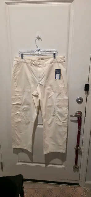 Universal Thread Cargo Pants Size 14 Off White New with Tags