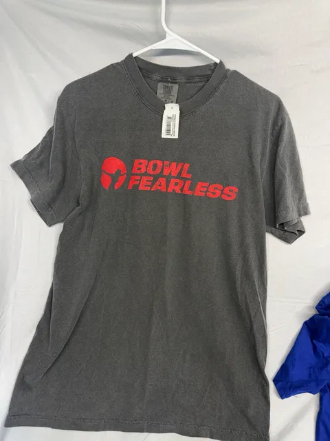 Comfort Colors Bowl Fearless T-Shirt Size M Pepper Grey Graphic Tee