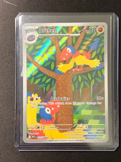 Pokemon Archen White Flare 131/086 Illustration Rare Holo