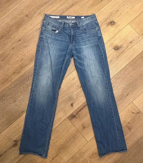 Reclaim Men’s 32R Straight Leg Jeans Vintage Americana Workwear Cotton Denim 