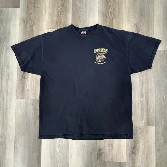 Harley-Davidson Big Sky T-Shirt Size 2XL Black Great Falls Montana