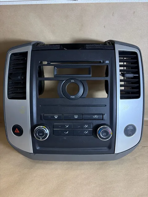 2009-2012 Nissan Frontier Xterra Center Dash Bezel HVAC Control Panel OEM