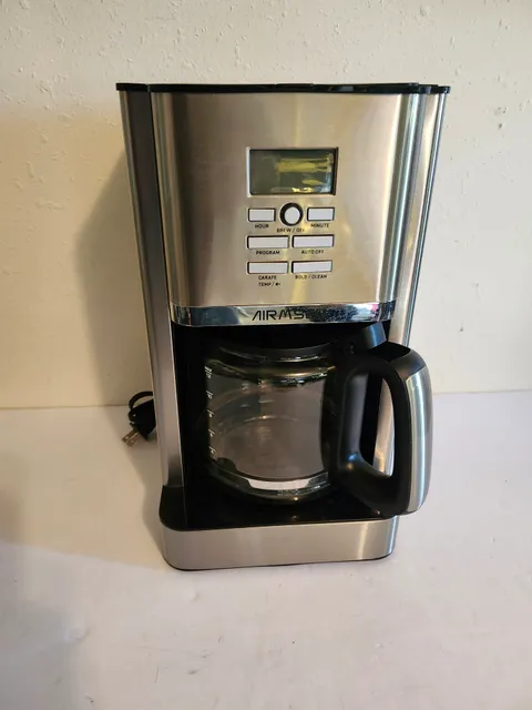 Airmsen Coffee Maker Stainless Steel Programmable 12 Cup