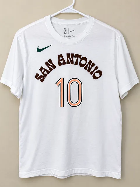 Nike San Antonio Spurs Jeremy Sochan #10 NBA White T-Shirt Men’s