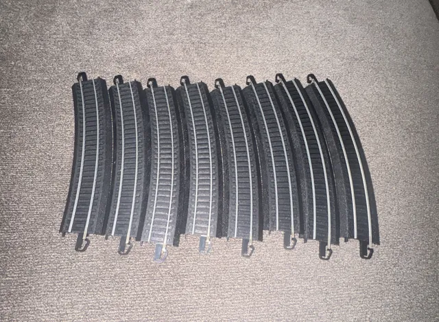 Bachmann E-Z Track HO 22" Curved Track Set Lot of 8