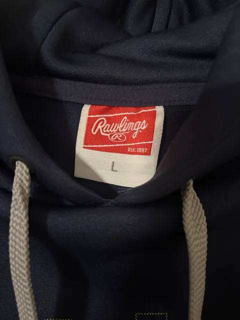 Rawlings Jacket Nation Hoodie Size Large Blue USA Graphic