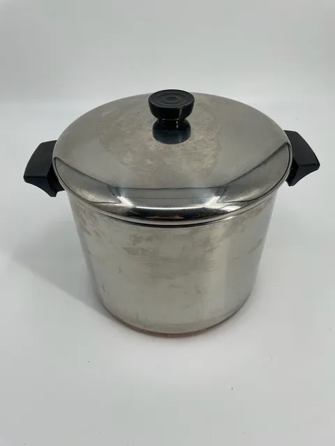 Revere Ware Stock Pot 8 Qt 91k Stainless Steel With Lid
