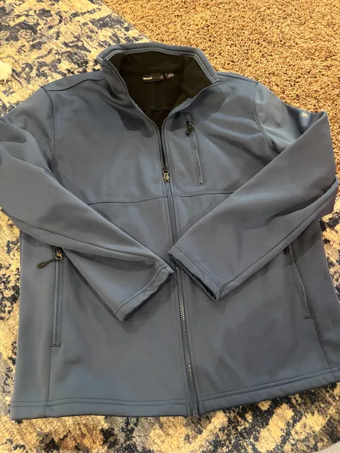 Swiss Tech Softshell Jacket Size M 38-40 Blue Full Zip Fleece Lined