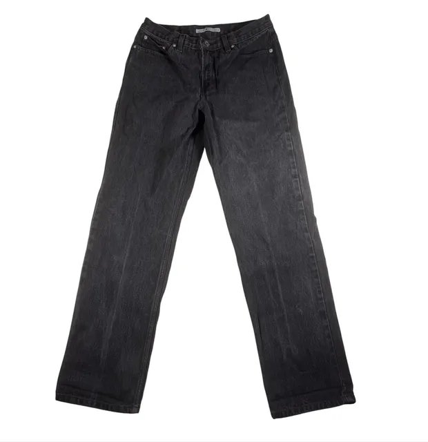 Tommy Hilfiger Vintage Black Denim Straight Leg Jeans