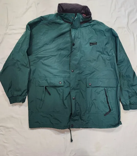 Rivers End Jacket Size XXXL Green Plaid Lined Windbreaker