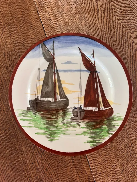 Royal Doulton Sailmaker Plate D4570 Vintage Ceramic Collector Plate