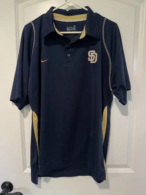 Nike San Diego Padres MLB Authentic Collection Dri-FIT Polo Navy Men’s XL