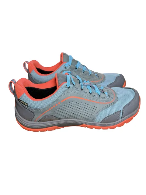Clarks Gore-Tex Hiking Shoes Gray Orange