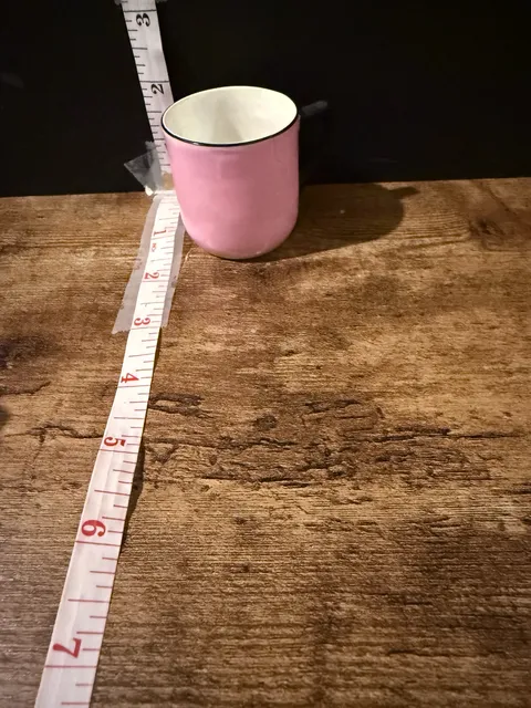 Pirken Czechoslovakia Pink Enamel Mug