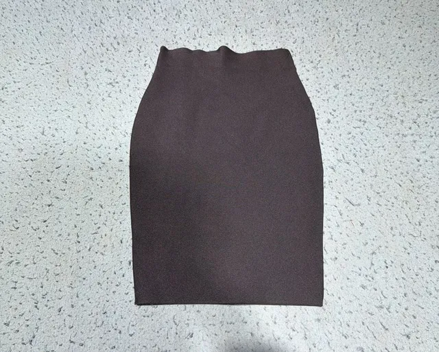 Shinestar Pencil Skirt Size S Black Bodycon Ribbed Mini