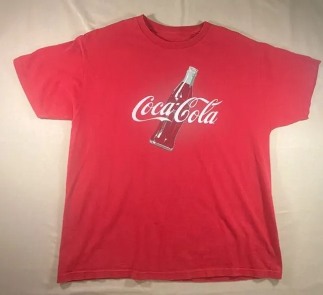 Coca-Cola Classic Red Graphic T-Shirt with Bottle Logo