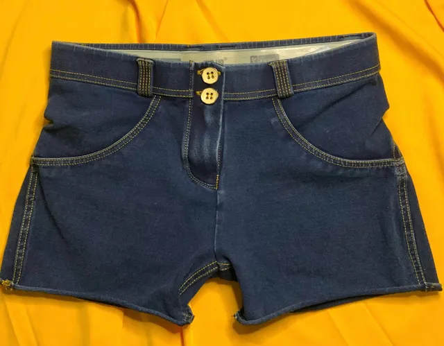 Freddy Wr.Up Denim Shorts Women Size Small Blue Cotton Spandex