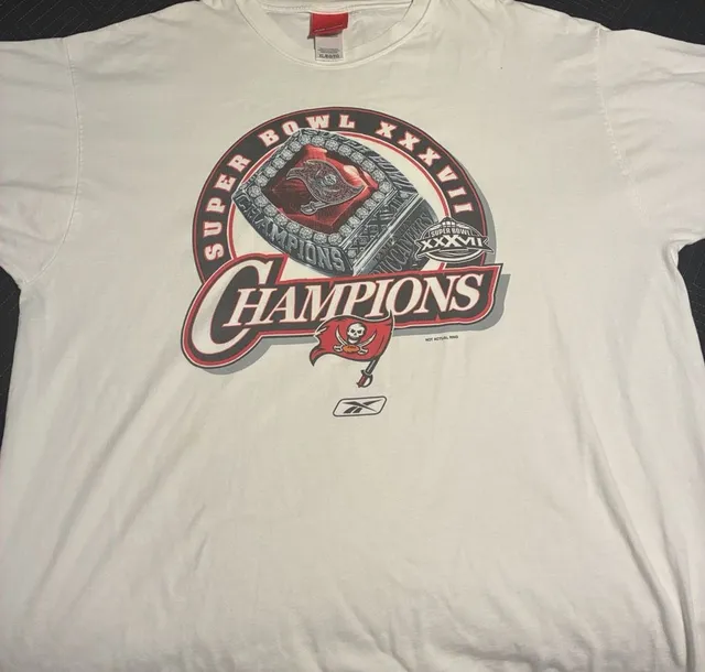 Reebok Tampa Bay Buccaneers Super Bowl XXXVII Champions T-Shirt Size XL