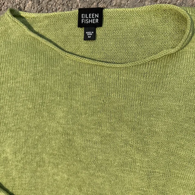 Eileen Fisher Sweater Size M Green Knit