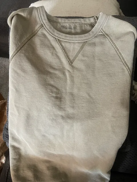 Madewell Beige Raglan Crewneck Sweatshirt Size XS