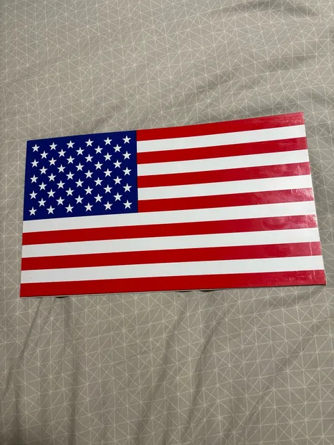 American Flag Magnetic Decal Bumper Sticker 11.5x6.75 inches