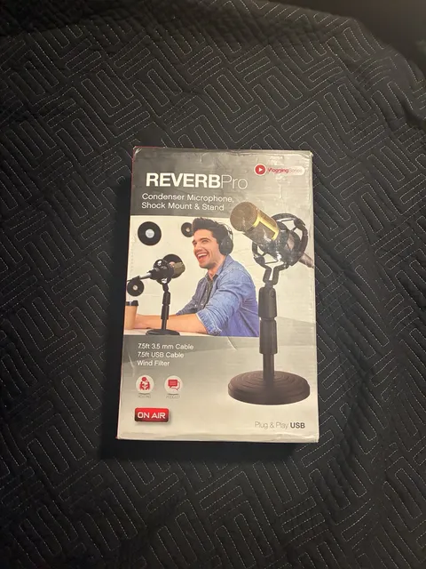 On Air Reverb Pro Condenser Microphone Shock Mount & Stand Set