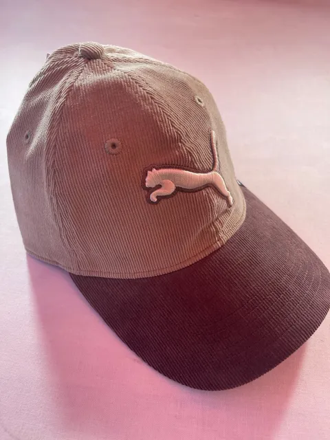 Puma Cat Corduroy Adjustable Hat Brown