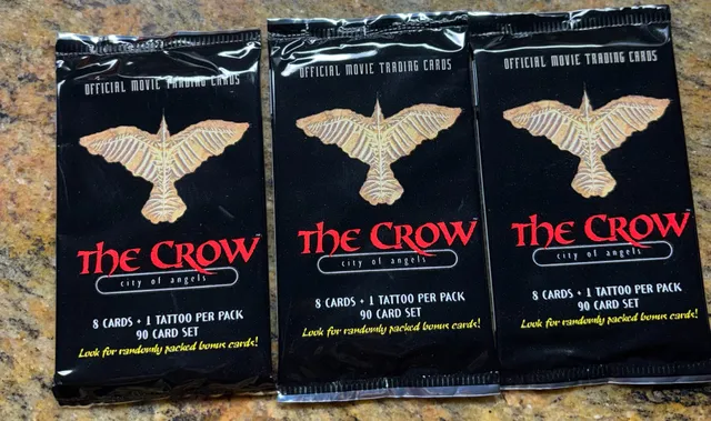 The Crow City Of Angels Trading Card Packs Lot Of 3 Sealed