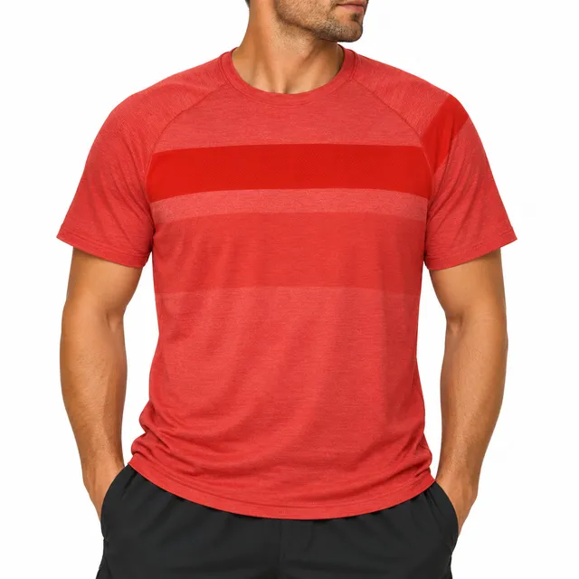 Lululemon Metal Vent Tech Short Sleeve Shirt Men’s M Red Orange Athletic Running