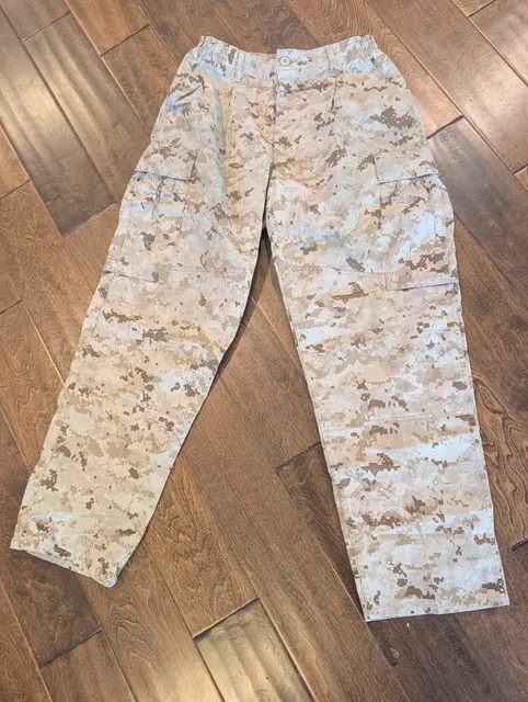 US Military USMC Desert MARPAT Camouflage Cargo Pants