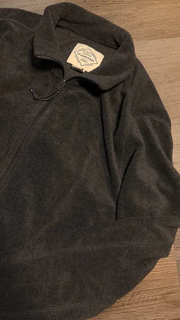 St. John's Bay Full Zip Fleece Jacket Gray
